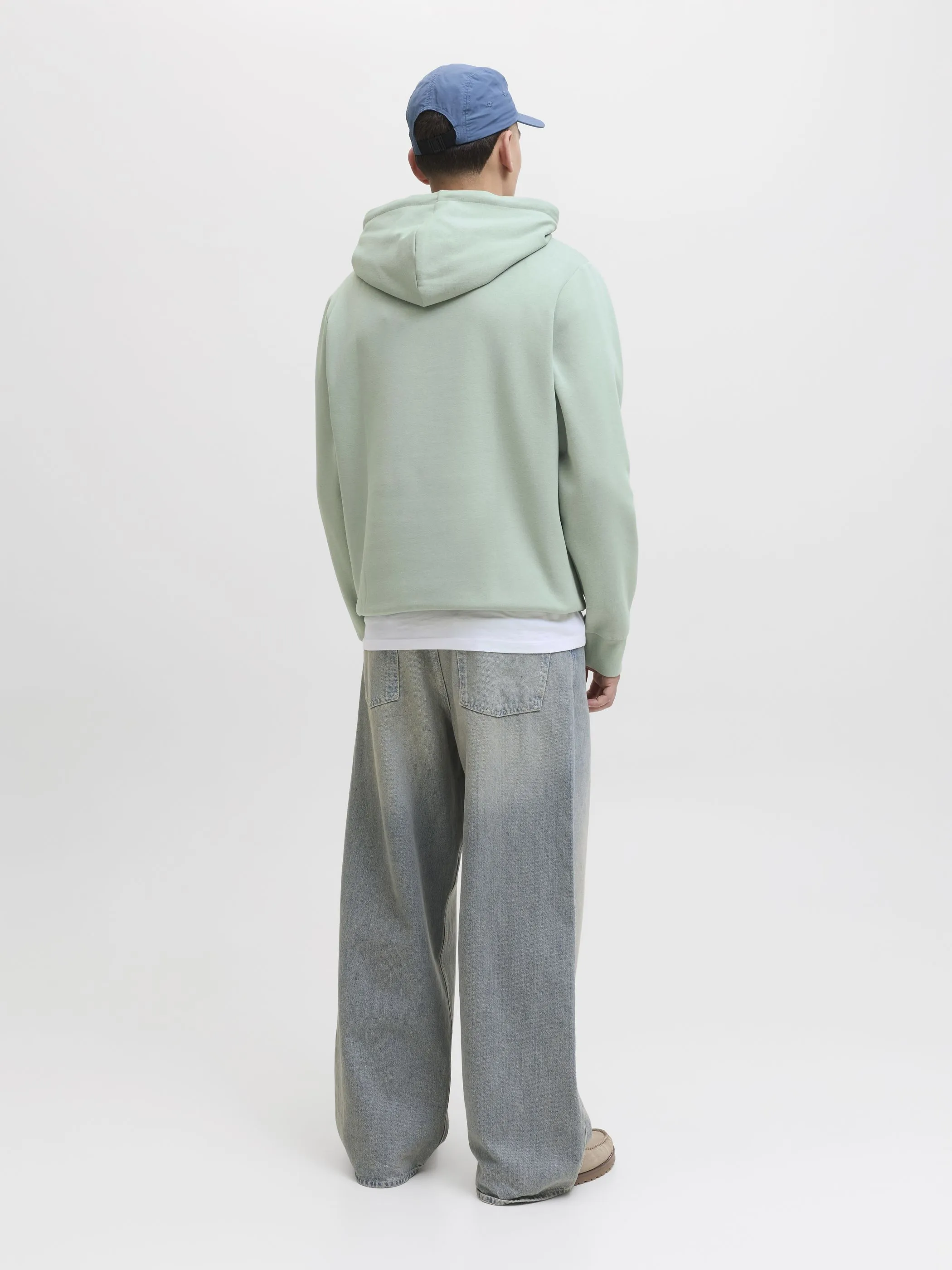 Jack Jones 12278614 JJHAYATO SWEAT HOOD BTS LN Grün 925888 176366 2